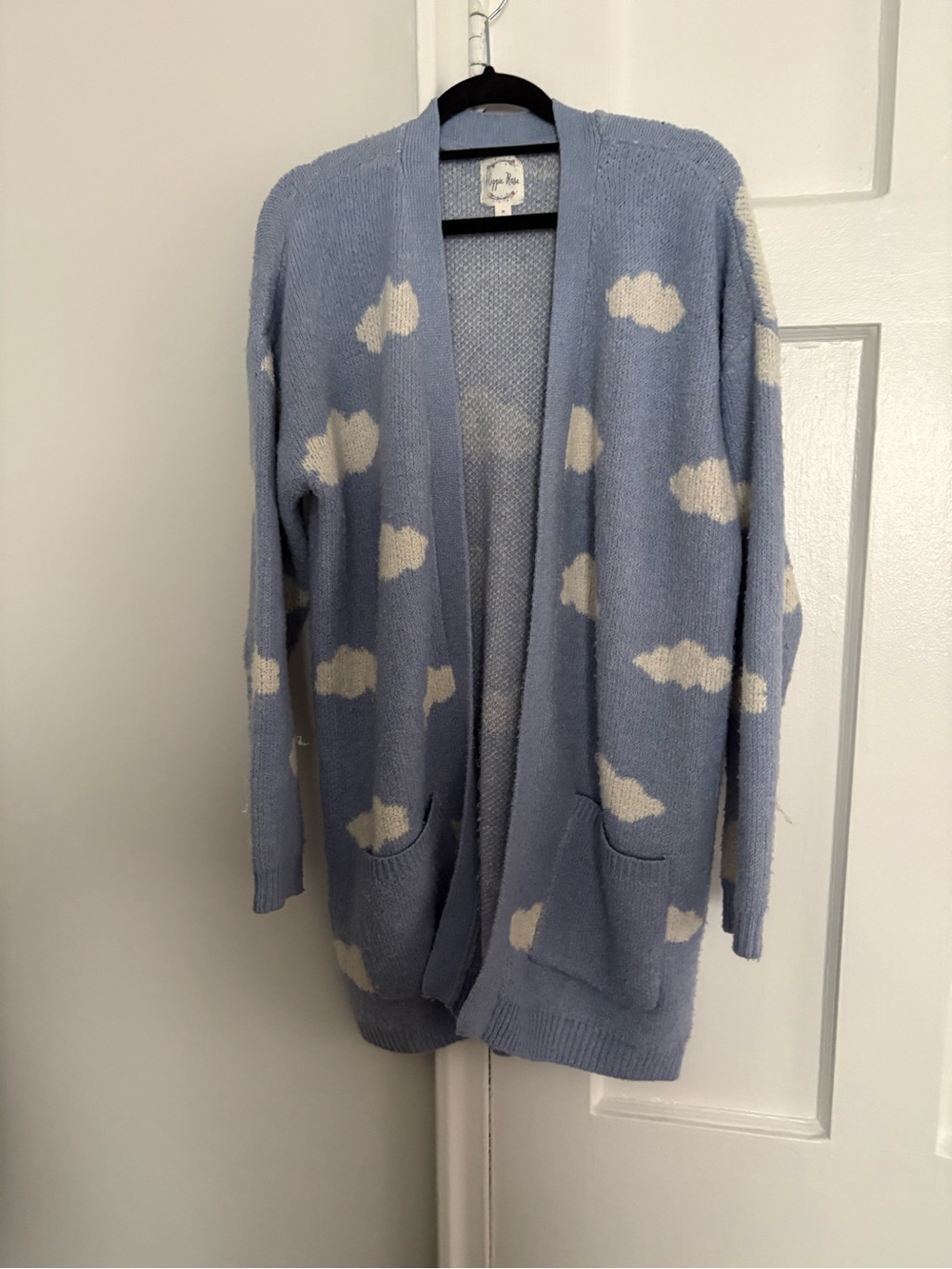☁️ Blue Cloud Knit Long Cardigan ☁️